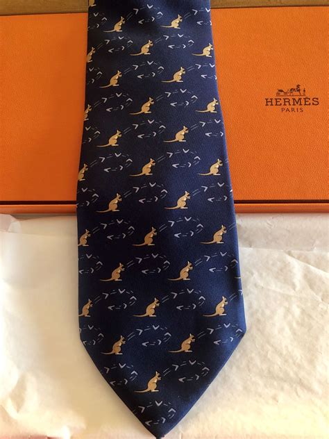 hermes kangaroo tie|Hermes silk ties.